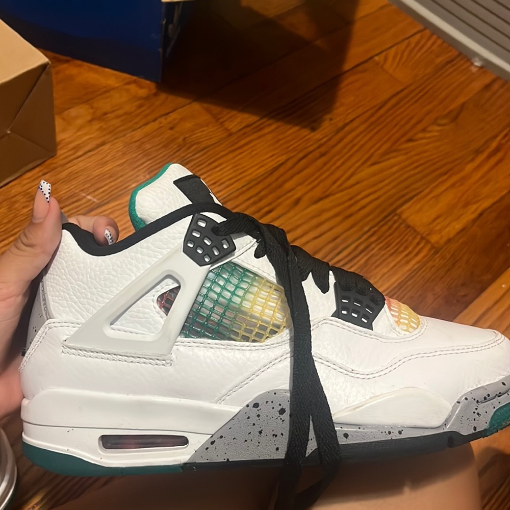 Jordan 4 retro lucid green Rasta